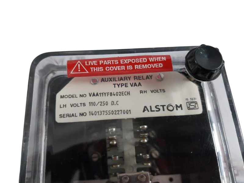 Alstom VAA11Yf8402Ech Voltage Protection Auxiliary Relay 110/250V DC kontek-marine