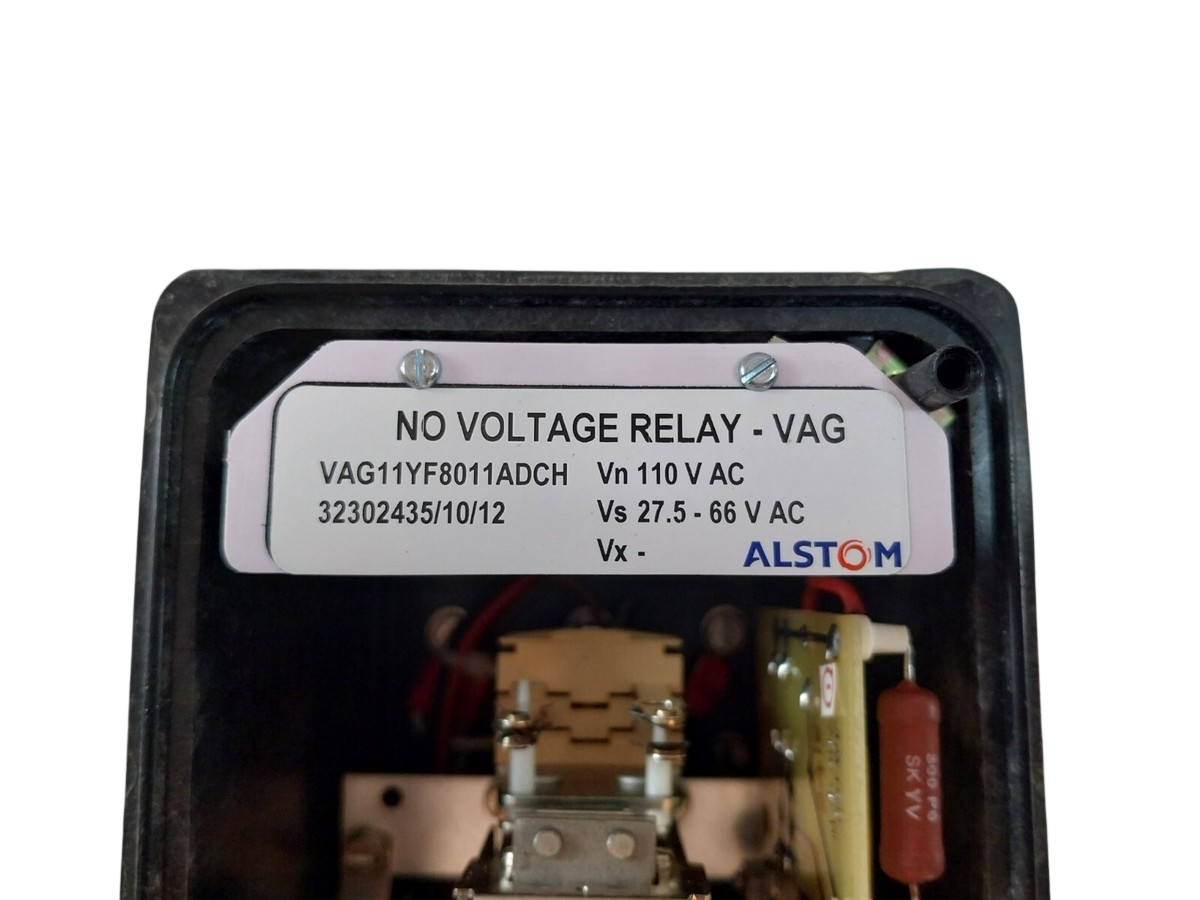 Alstom VAG11Yf8011Adch No Voltage Relay 110V AC 27.5-66V AC kontek-marine